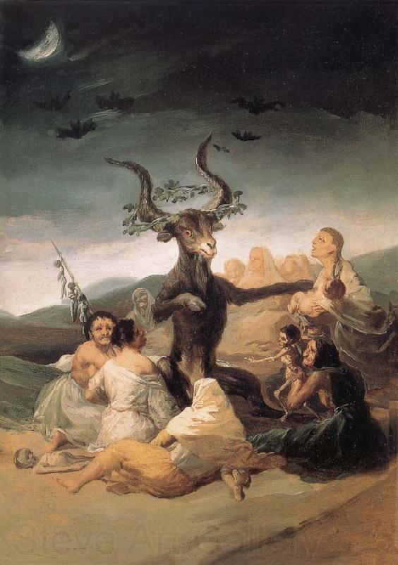 Francisco Goya L-Aquelarre Norge oil painting art